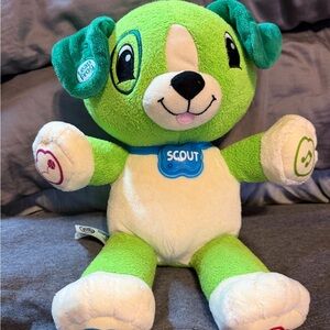 Butter Green & White Plush Puppy Toy
